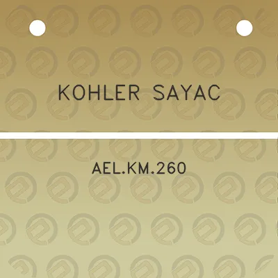 kohler-sayac-aelkm260