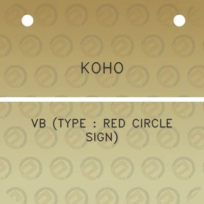 koho-vb-type-red-circle-sign