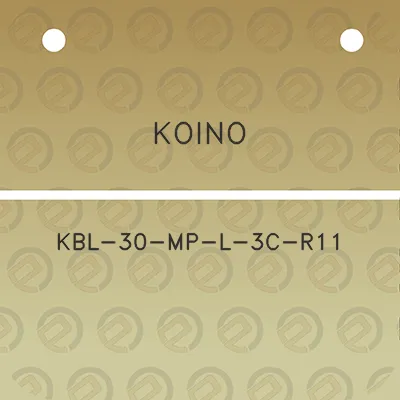 koino-kbl-30-mp-l-3c-r11