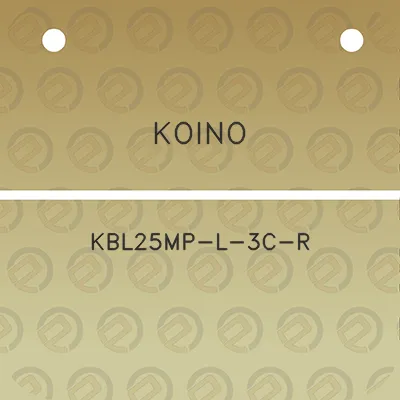 koino-kbl25mp-l-3c-r