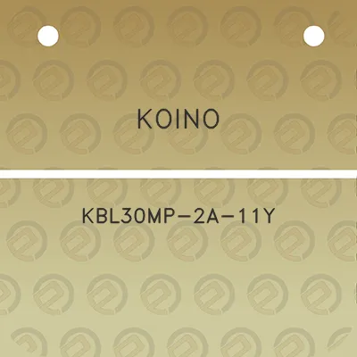 koino-kbl30mp-2a-11y