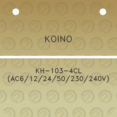 koino-kh-103-4cl-ac6122450230240v