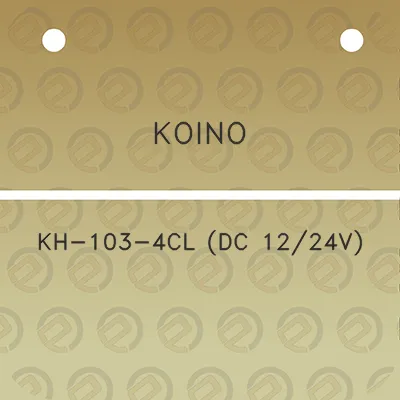 koino-kh-103-4cl-dc-1224v