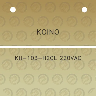 koino-kh-103-h2cl-220vac