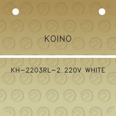 koino-kh-2203rl-2-220v-white