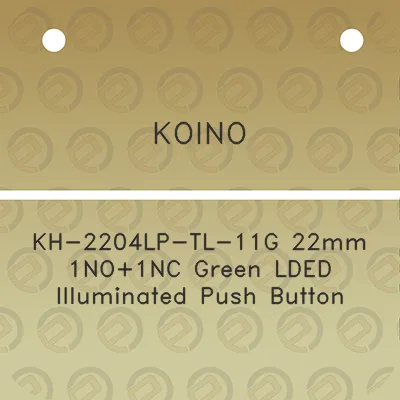 koino-kh-2204lp-tl-11g-22mm-1no1nc-green-lded-illuminated-push-button