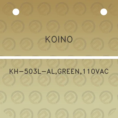 koino-kh-503l-algreen110vac