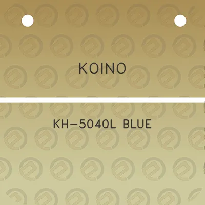 koino-kh-5040l-blue