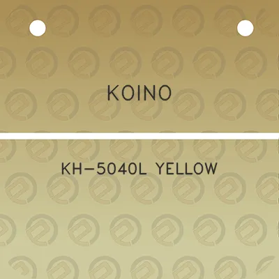 koino-kh-5040l-yellow