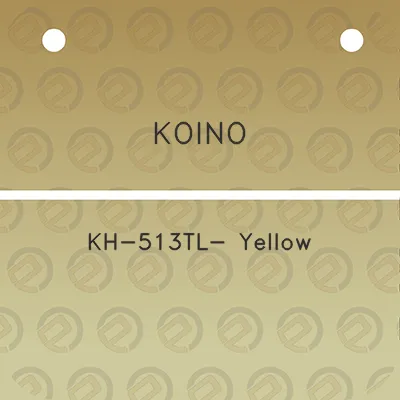 koino-kh-513tl-yellow