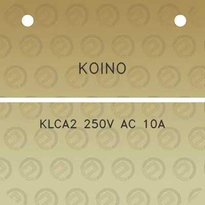 koino-klca2-250v-ac-10a