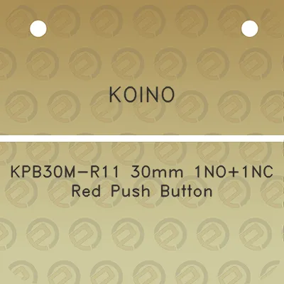 koino-kpb30m-r11-30mm-1no1nc-red-push-button