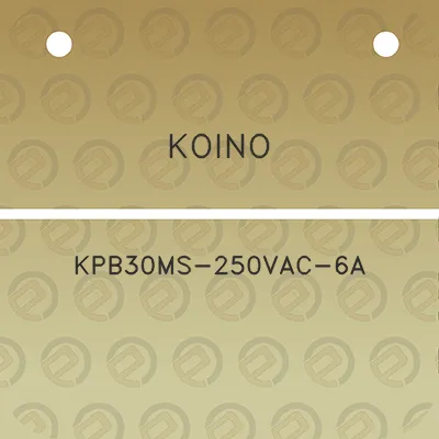 koino-kpb30ms-250vac-6a