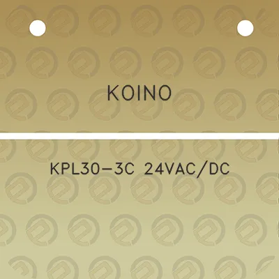 koino-kpl30-3c-24vacdc