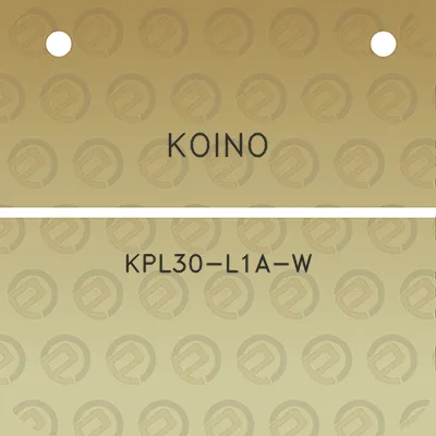 koino-kpl30-l1a-w