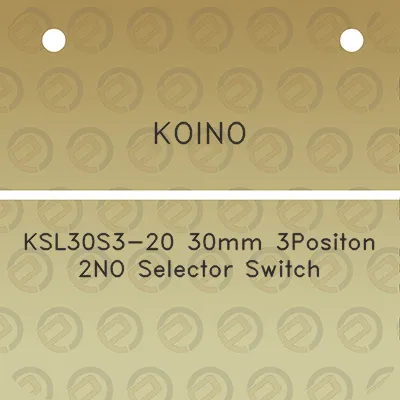 koino-ksl30s3-20-30mm-3positon-2no-selector-switch