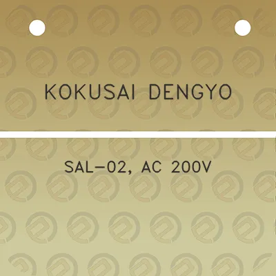 kokusai-dengyo-sal-02-ac-200v