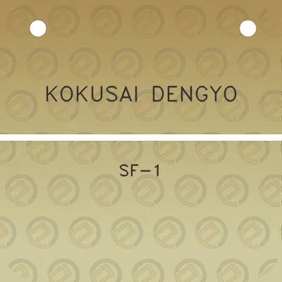 kokusai-dengyo-sf-1