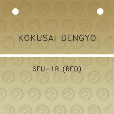 kokusai-dengyo-sfu-1r-red