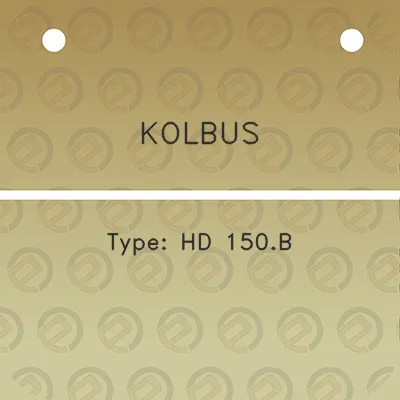 kolbus-type-hd-150b