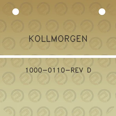 kollmorgen-1000-0110-rev-d