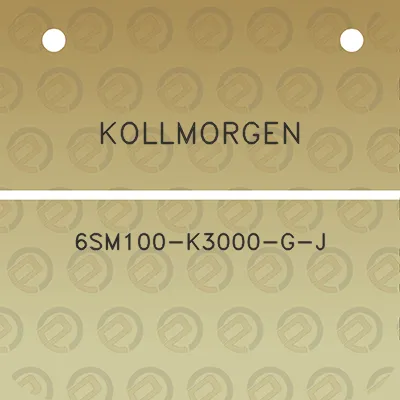 kollmorgen-6sm100-k3000-g-j