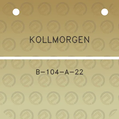 kollmorgen-b-104-a-22