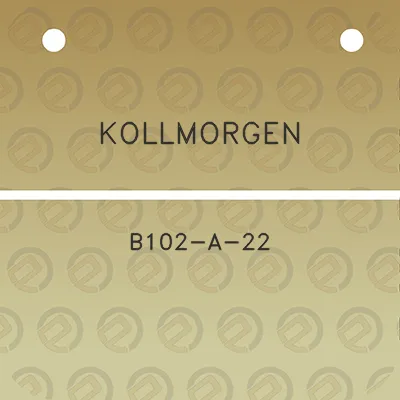 kollmorgen-b102-a-22