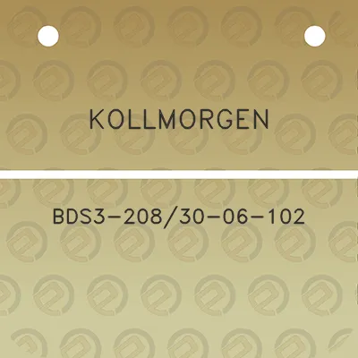 kollmorgen-bds3-20830-06-102