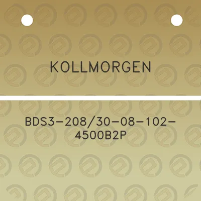 kollmorgen-bds3-20830-08-102-4500b2p