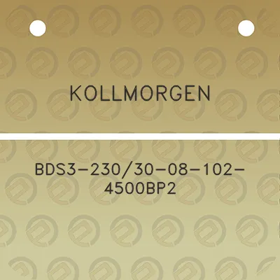 kollmorgen-bds3-23030-08-102-4500bp2