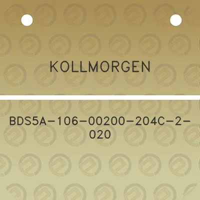 kollmorgen-bds5a-106-00200-204c-2-020