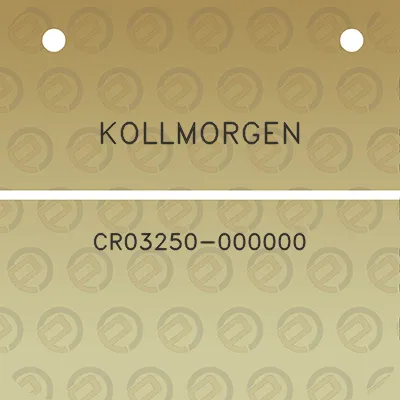 kollmorgen-cr03250-000000