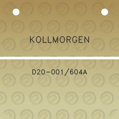 kollmorgen-d20-001604a