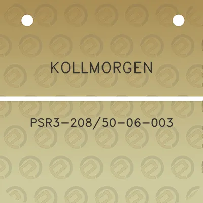 kollmorgen-psr3-20850-06-003