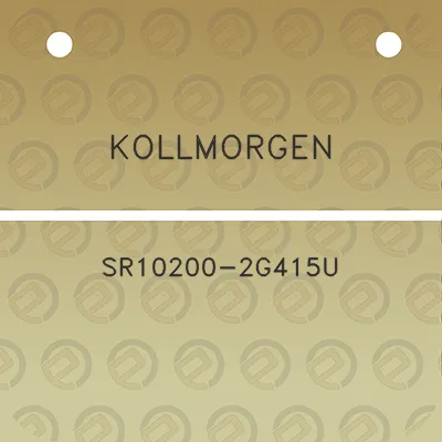 kollmorgen-sr10200-2g415u