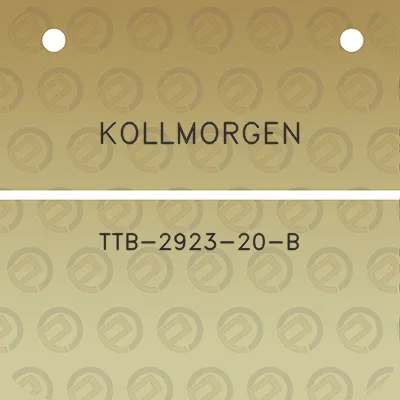 kollmorgen-ttb-2923-20-b