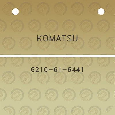 komatsu-6210-61-6441