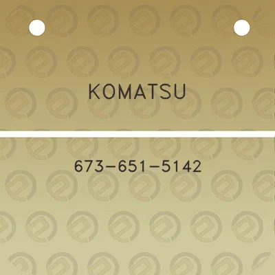 komatsu-673-651-5142