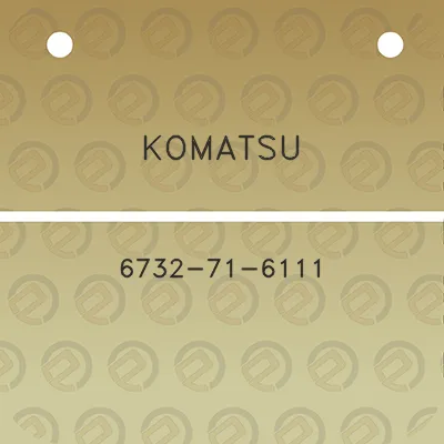 komatsu-6732-71-6111