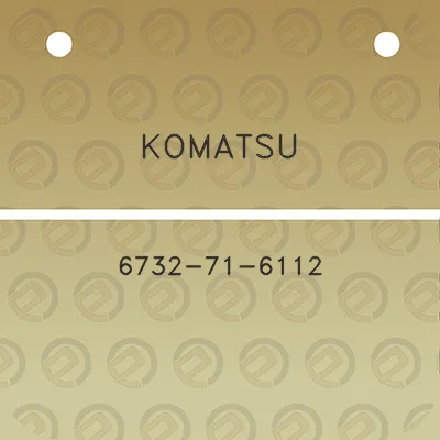 komatsu-6732-71-6112