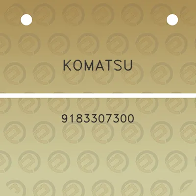 komatsu-9183307300