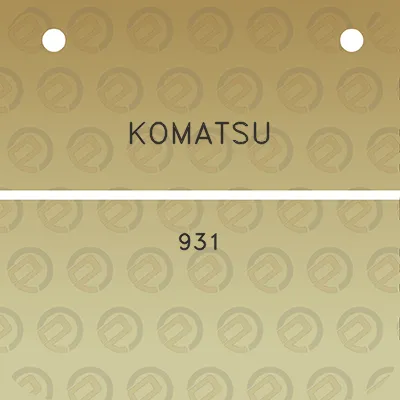 komatsu-931