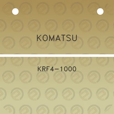 komatsu-krf4-1000