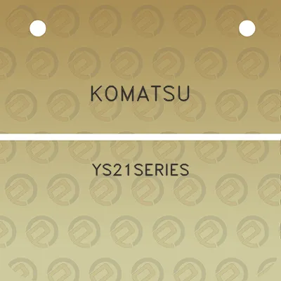 komatsu-ys21series