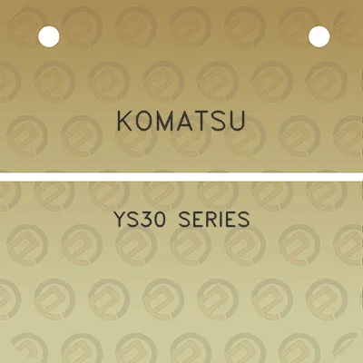 komatsu-ys30-series