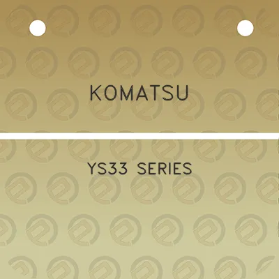 komatsu-ys33-series