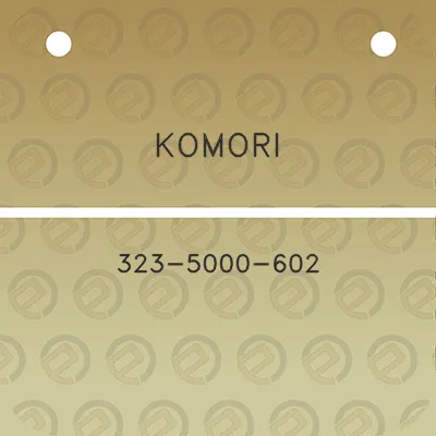 komori-323-5000-602