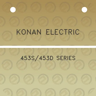 konan-electric-453s453d-series