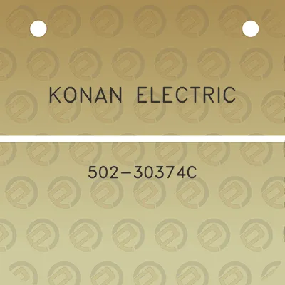 konan-electric-502-30374c